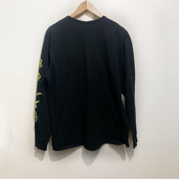 Champion Black Longsleeve Size XL Mens Oversized Fit - Picture 2 of 7